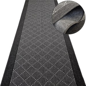 Chodnik do przedpokoju BOULEVARD ECOGRIP 9229 szary, na metry