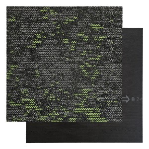 Płytka dywanowa CLOUD 9676 szaro zielona do biura, do sklepu, do salonu