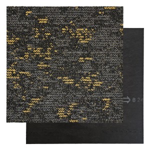 Płytka dywanowa CLOUD 9673 szaro żółta do biura, do sklepu, do salonu