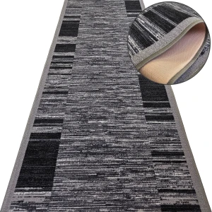 Chodnik do przedpokoju ADAGIO 19 szary – antypoślizgowy, podgumowany, na metry