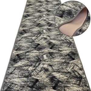 Chodnik do przedpokoju BRUSH 39 szary – antypoślizgowy, podgumowany, na metry