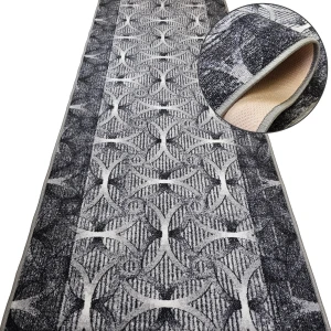 Chodnik do przedpokoju CORTONA 19 szary – antypoślizgowy, podgumowany, na metry