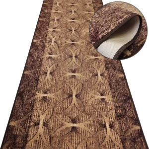 Chodnik do przedpokoju CORTONA 17 brązowy – antypoślizgowy, podgumowany, na metry