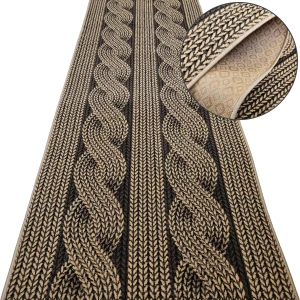 Chodnik do przedpokoju FLASH 04 beżowy – antypoślizgowy, podgumowany, na metry