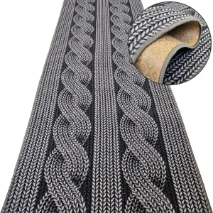 Chodnik do przedpokoju FLASH 19 szary – antypoślizgowy, podgumowany, na metry