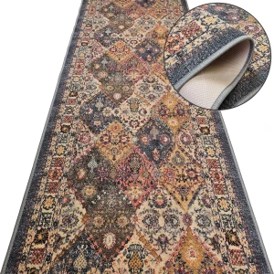 Chodnik do przedpokoju MODERN CLASSIC 19 szary – antypoślizgowy, podgumowany, na metry