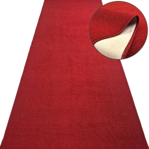 Czerwony chodnik PROTOCOL 31 - czerwony dywan na metry, antypoślizgowy, podgumowany