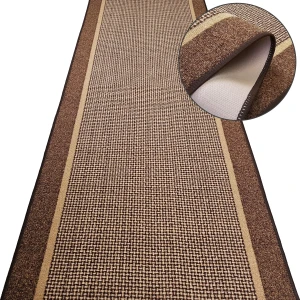 Chodnik do przedpokoju TEREZ 17 brązowy – antypoślizgowy, podgumowany, na metry