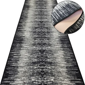 Chodnik do przedpokoju TOLTEC 19 szary – antypoślizgowy, podgumowany, na metry