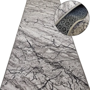 Chodnik do przedpokoju AQUA MARBLE 19 – antypoślizgowy, miękki i gruby, na metry