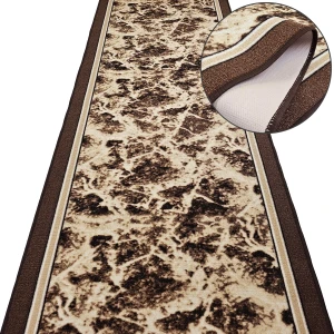 Chodnik do przedpokoju TERROSO 17 beżowo-brązowy - antypoślizgowy, podgumowany, na metry
