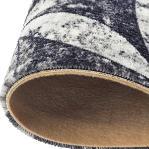 Wykładzina dywanowa hotelowa GEOMETRICO 19 szara z motywem rozety podhalańskiej