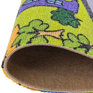 Wykładzina dziecięca ULICZKI 12 – uliczki i domki, do przedszkoli i sal edukacyjnych